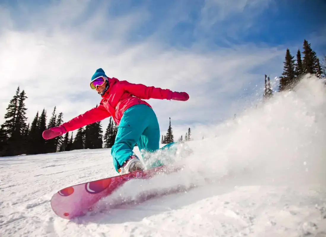 a person snowboarding | best ski resorts ontario
