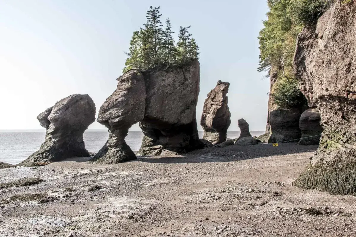 large stone structures at the edge of a lake | things to do in eastern ontario
