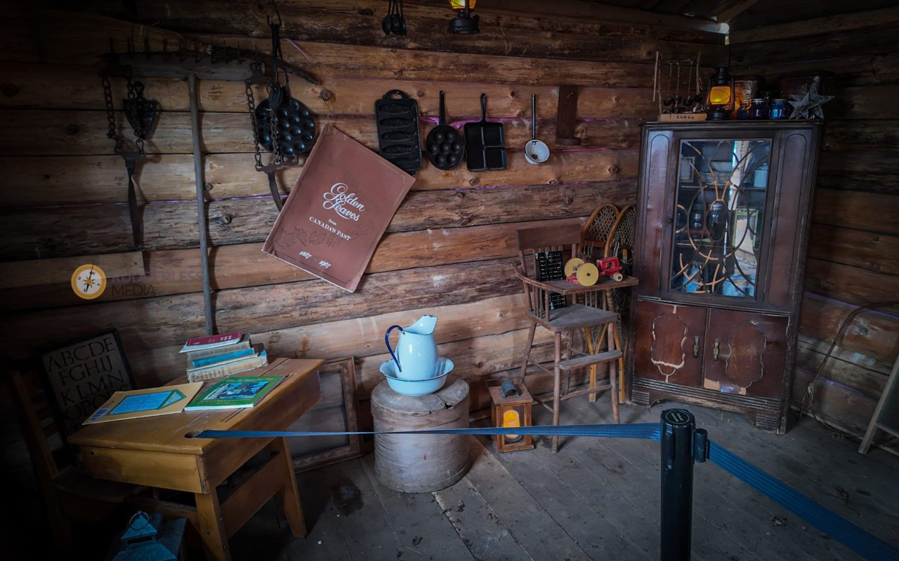 view of historical artifacts in a museum-like setup | maple syrup festivals ontario